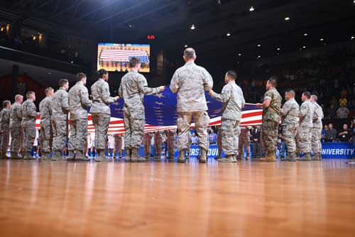 Hoopla Flag Presentation