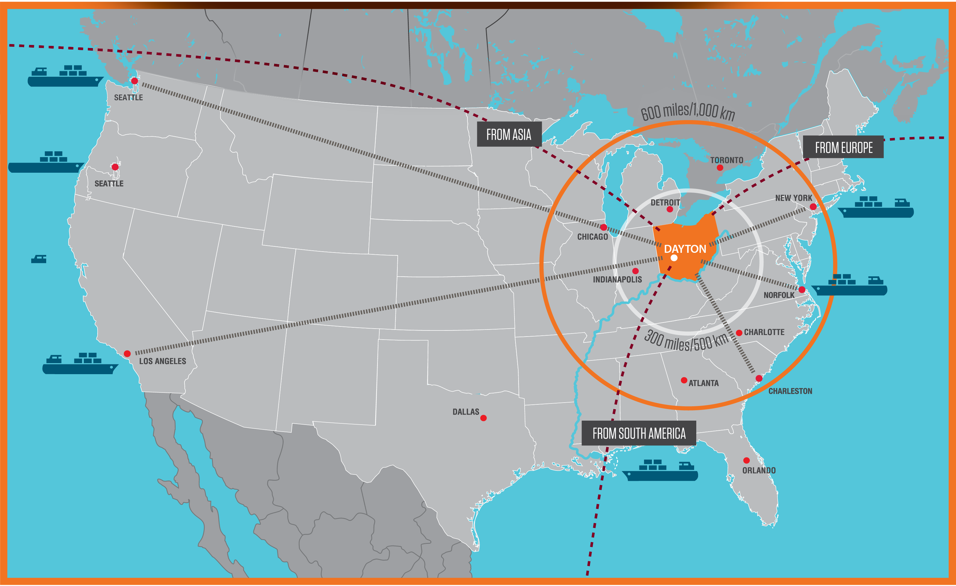 U.S. Transportation Map